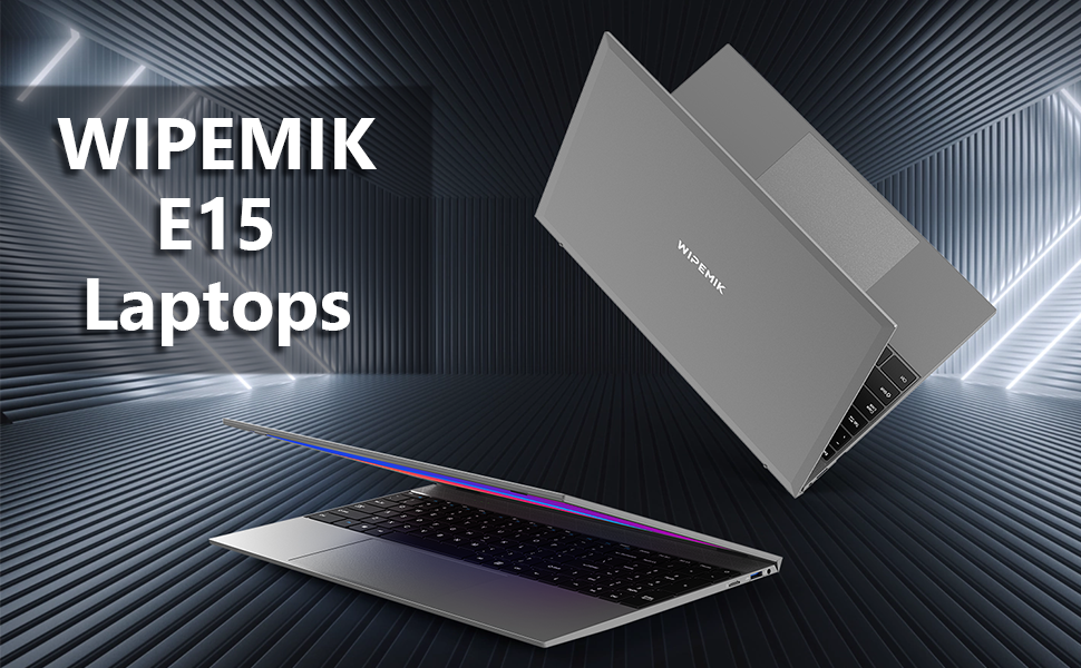 WIPEMIK Laptop Computer, 15.6 Inch 12GB RAM 256GB SSD Intel Quad-Core N4120 Windows 11 Laptop, 1080P Full HD IPS Display, 2.4/5G WiFi, Bluetooth 4.2, USB 3.0, Webcam, Expandable Up to 1TB