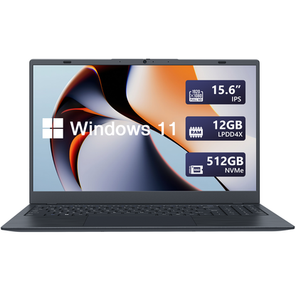 WIPEMIK Laptop, 12GB LPDDR4X RAM 512GB NVMe SSD Laptop Computer